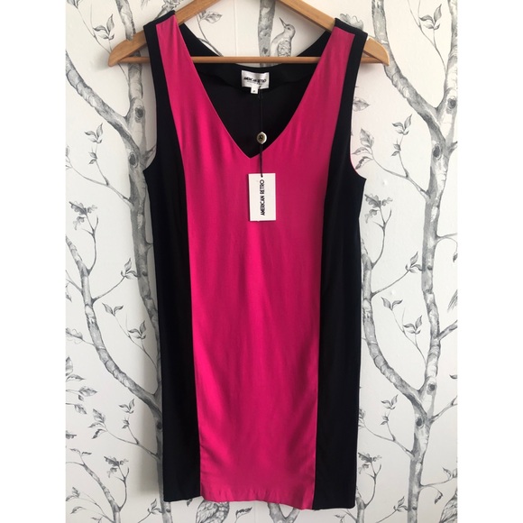 AMERICAN RETRO Sofia Colorblock Shift DRESS - Picture 3 of 4